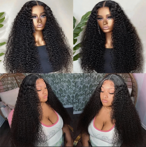 Pelucas de cabello 100% humano rizado y sin pegamento Wear And Go - Imagen 3