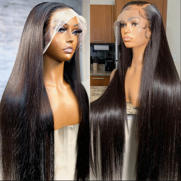 Peluca- cabello 100% humano con encaje frontal transparente